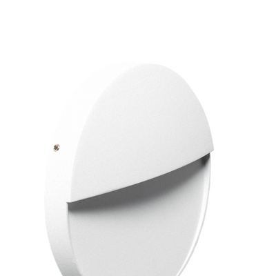 Kinkiet zewnętrzny biały okrągły IP54 6W CCT Abruzzo Lunaria