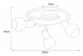 Lampa sufitowa K-C9590A/3 z serii ALPINA KAJA
