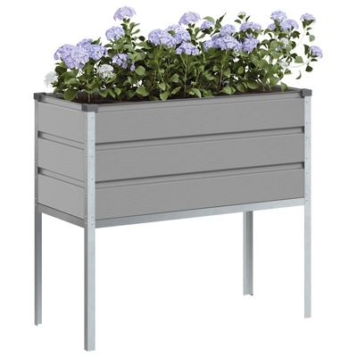 Donica Jasnoszary 100 x 45 x 90 cm Stal Galwanizowana