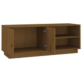 vidaXL Szafka pod TV, miodowy brąz, 105x34x40 cm, lite drewno sosnowe
