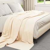Koce narzutowe 6 pcs Kremowy 240 x 220 cm Polar