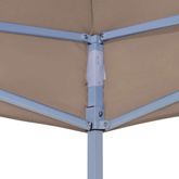Dach do namiotu imprezowego, 6 x 3 m, taupe, 270 g/m?
