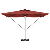 Parasol Roma Czerwony 286 x 284 x 270 cm Aluminium i Poliester