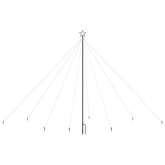 vidaXL Choinka z lampek, wewn./zewn., 576 niebieskich diod LED, 3,6 m
