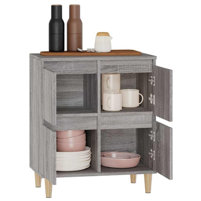 vidaXL Komoda, szary dąb sonoma, 60x35x70 cm, materiał drewnopochodny model standard