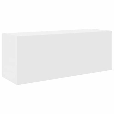 Wisząca szafka łazienkowa, biała, 80x25x30 cm