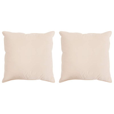 Poduszka 2 pcs Beżowy 60 x 60 cm Włókno Kapok