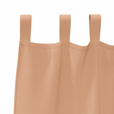 Firany blackout z kółkami 2 pcs Jasny Brąz 260 x 140 cm