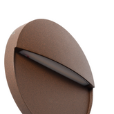 Kinkiet zewnętrzny brązowy okrągły IP54 6W CCT Abruzzo Lunaria