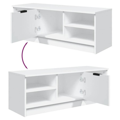 vidaXL Szafka pod TV, biała, 102x35,5x36,5 cm, materiał drewnopochodny