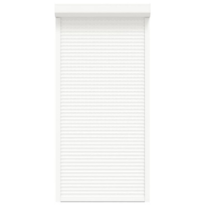 vidaXL Roleta zewnętrzna, aluminiowa, 100 x 210 cm, biała