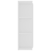 Szafka łazienkowa z lustrem, biała, 80 x 20,5 x 64 cm