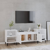 vidaXL Szafka pod TV, biała, 80x36x50 cm, materiał drewnopochodny wariant 9