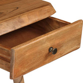 vidaXL Biurko z litego drewna akacjowego, 110 x 50 x 76 cm