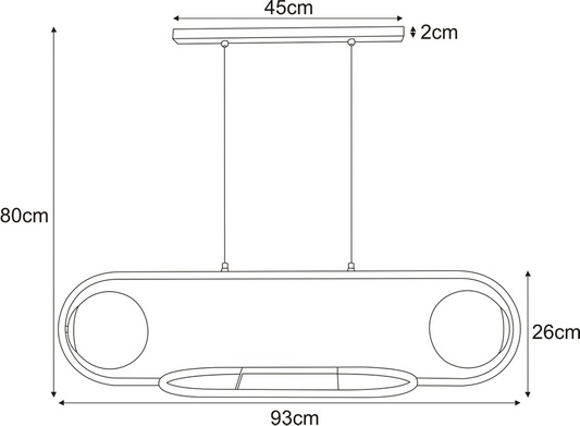 Lampa wisząca K-4961 z serii FINESTRA