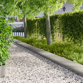 Krawężnik do trawnika 20 szt. 103 x 30 cm Stal srebrny