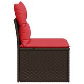Sofa Ogrodowa z poduszką Brązowy 55 x 62 x 69 cm Polirattan