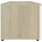 vidaXL Szafka pod TV, biel i dąb sonoma, 120x34x30 cm