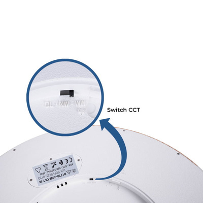 Plafon Okrągły CCT 3000-6000K LED 40W 50cm Abruzzo Maze