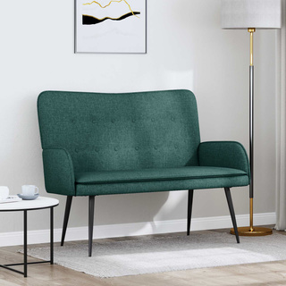 Sofa dwuosobowa Ciemnozielony 115 x 61 x 87 cm tkanina