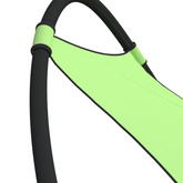 vidaXL Leżak bujany z kółkami, stal i tkanina textilene, zielony