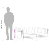 Sofa 3-osobowa, różowa, tapicerowana aksamitem