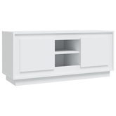 Szafka pod TV, biała, 102x35x45 cm, materiał drewnopochodny vidaXL