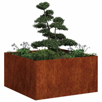 Doniczka Rusty 80x80x40 cm Stal nierdzewna