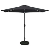 Parasol ogrodowy z oświetleniem LED i podstawą 300 x 300 cm