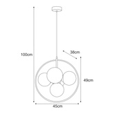 Lampa wisząca K-5369 z serii LOGAN