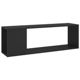 vidaXL Szafka pod TV, czarna, 100x24x32 cm, materiał drewnopochodny