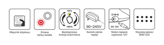 Lampka biurkowa K-BL1527 GRAFIT z serii BOLEK