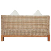 2-osobowa sofa z poduszkami, naturalny rattan