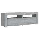 vidaXL Szafka pod TV z LED, szary dąb sonoma, 120x35x40 cm w kolorze cm