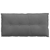 Poduszka na plecy Ciemnoszary 100 x 50 cm Tkanina mikrofibrowa