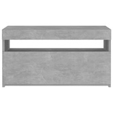 vidaXL Szafka pod TV z oświetleniem LED, szarość betonu, 75x35x40 cm