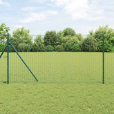 Ogrodzenie Euro 1,2 x 25 m Żelazo pokryte PVC zielony