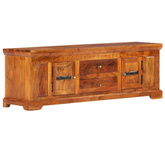 vidaXL Szafka pod TV, 119x30x40 cm, lite drewno akacjowe