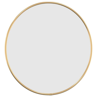 vidaXL Lustro ścienne, złote, Ø 40 cm, okrągłe
