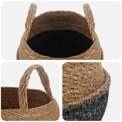 Doniczka z uchwytami 2 pcs Czarny ? 32 x 32 cm
