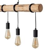 Lampa wisząca drewniana liniowa 5xE27 Abruzzo Cerveza