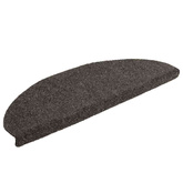 Maty na schody samoprzylepne 5 szt. 65x21x4 cm Antracytowe półokrągłe duże