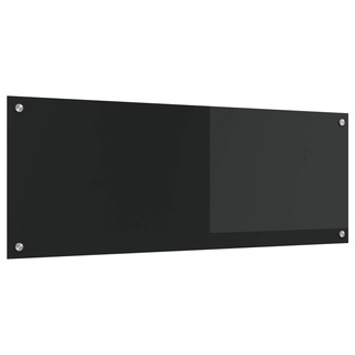 Panel kuchenny Czarny 110 x 40 cm szkło hartowane
