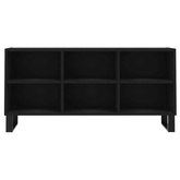 vidaXL Szafka pod TV, czarna, 103,5x30x50 cm, materiał drewnopochodny