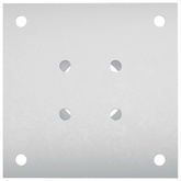 Okrągły kotwicy gruntowej 4 pcs srebrny 15 x 15 x 15 cm Metal