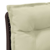 Sofa Ogrodowa 1-osobowa z Poduszkami w Wyglądzie Rattanowym PP