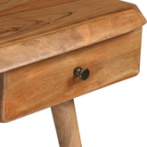 vidaXL Biurko z litego drewna akacjowego, 110 x 50 x 76 cm