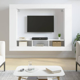 Szafka pod TV, biała, 152x22x113 cm, materiał drewnopochodny vidaXL