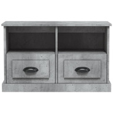 vidaXL Szafka pod TV, szary beton, 80x35x50cm, materiał drewnopochodny