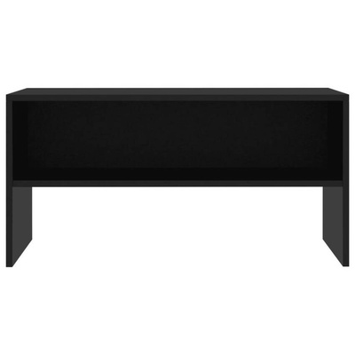 vidaXL Szafka pod TV, czarna, 80x40x40 cm, materiał drewnopochodny